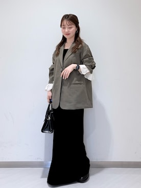 「KBF（ケイビーエフ）のアイテム（バッグ）」を使った、さやかさん（レディース・152cm）の春コーディネート