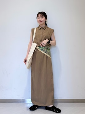 「KBF（ケイビーエフ）のアイテム（シューズ）」を使った、さやかさん（レディース・152cm）の春コーディネート