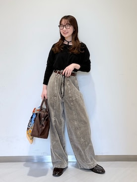 「アイテム（財布/小物）」を使った、さやかさん（レディース・152cm）の秋コーディネート