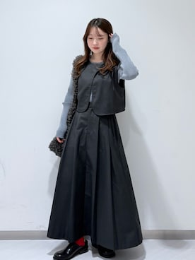 「アイテム（その他シューズ）」を使った、さやかさん（レディース・152cm）の秋コーディネート