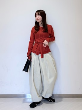 「KBF（ケイビーエフ）のアイテム（シューズ）」を使った、さやかさん（レディース・152cm）の春コーディネート