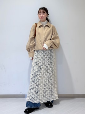 「アイテム（その他シューズ）」を使った、さやかさん（レディース・152cm）の秋コーディネート