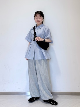 「KBF（ケイビーエフ）のアイテム（トップス）」を使った、さやかさん（レディース・152cm）の春コーディネート