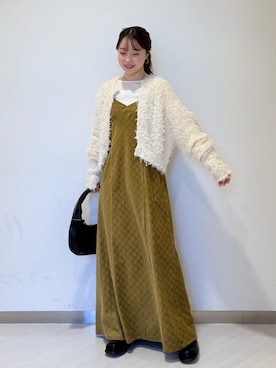 「アイテム（ワンピース/ドレス）」を使った、さやかさん（レディース・152cm）の秋コーディネート