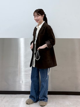 「アイテム（財布）」を使った、さやかさん（レディース・152cm）の秋コーディネート