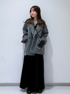 「お洒落さんとつながりたい」｜「アイテム（財布/小物）」を使った、さやかさん（レディース・152cm）の秋コーディネート