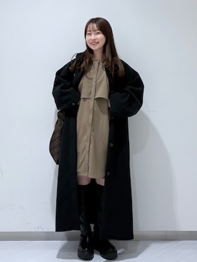 「アイテム（バッグ）」を使った、さやかさん（レディース・152cm）の秋コーディネート