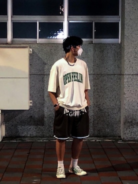 「oversize」｜Hさん（メンズ・184cm）の夏コーディネート