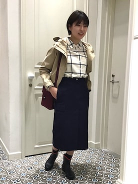 「AIGLE（エーグル）のアイテム（ジャケット/アウター）」を使った、fumina11aigleさん（レディース・160cm）の春コーディネート