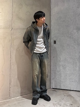 「tk.TAKEO KIKUCHI（ティーケータケオキクチ）のアイテム（シューズ）」を使った、kyo_t.oさん（メンズ・165cm）の秋コーディネート