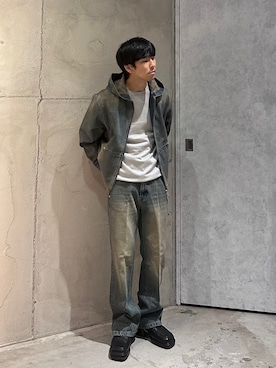 「tk.TAKEO KIKUCHI（ティーケータケオキクチ）のアイテム（シューズ）」を使った、kyo_t.oさん（メンズ・165cm）の秋コーディネート