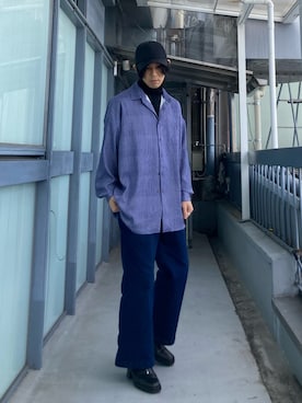 「tk.TAKEO KIKUCHI（ティーケータケオキクチ）のアイテム（帽子）」を使った、kyo_t.oさん（メンズ・165cm）の冬コーディネート