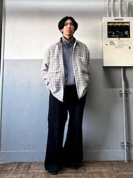 「tk.TAKEO KIKUCHI（ティーケータケオキクチ）のアイテム（ブルゾン）」を使った、kyo_t.oさん（メンズ・165cm）の春コーディネート
