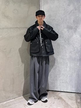 「アイテム（ハンチング/ベレー帽）」を使った、kyo_t.oさん（メンズ・165cm）の秋コーディネート