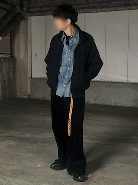 「アイテム（シャツ/ブラウス）」を使った、Siyouさん（メンズ・172cm）の秋コーディネート