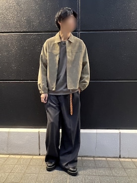 「アイテム（ブルゾン）」を使った、Siyouさん（メンズ・172cm）の秋コーディネート