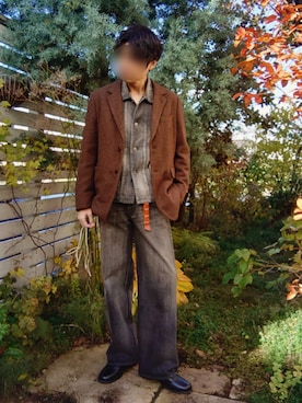 「アイテム（キーケース/キーアクセサリー）」を使った、Siyouさん（メンズ・172cm）の秋コーディネート