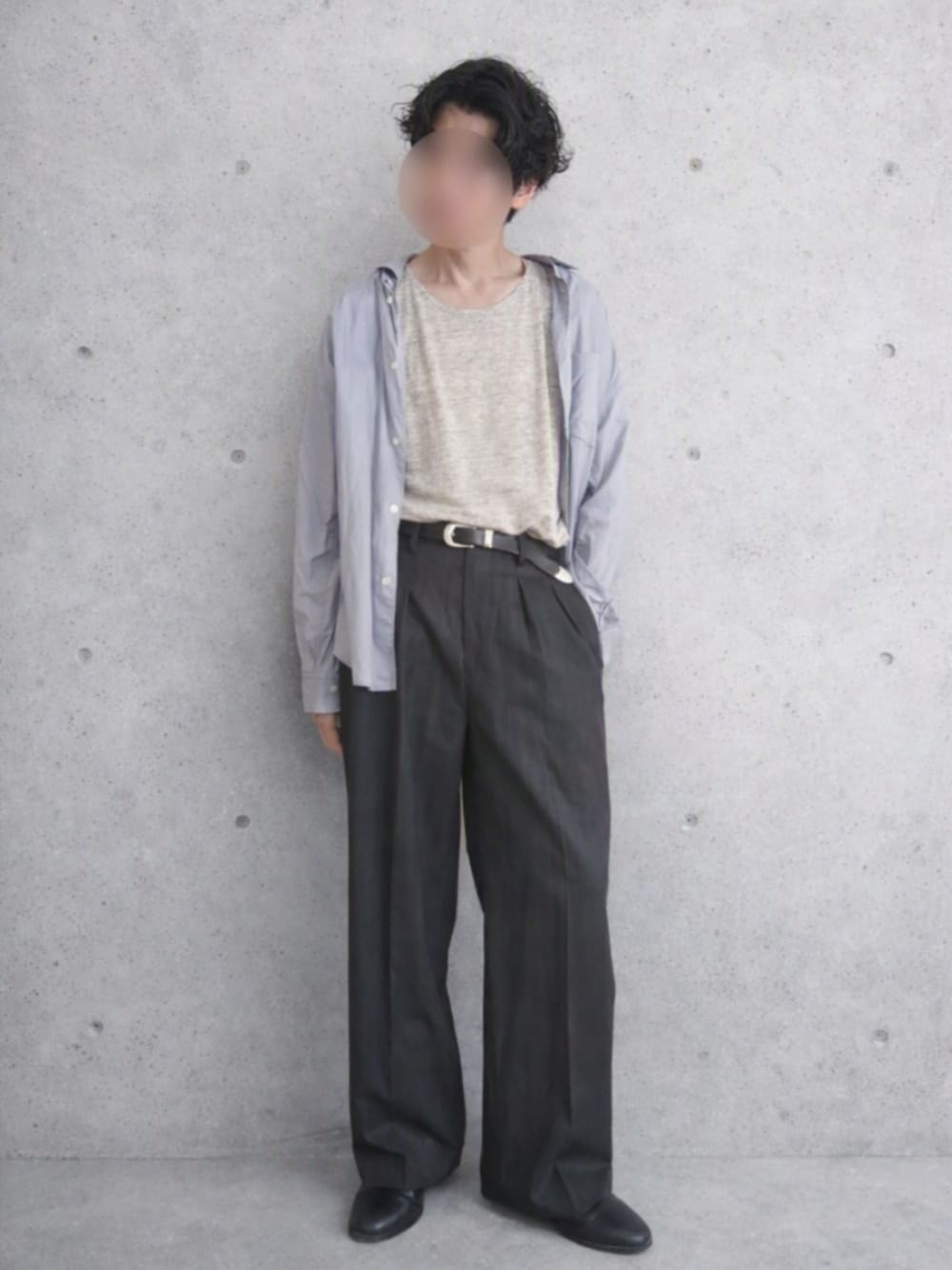 LIDNM（リドム）の「Wool Chalk Stripe Slacks（スラックス）」 - WEAR