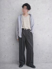 LIDNM（リドム）の「Wool Chalk Stripe Slacks（スラックス）」 - WEAR