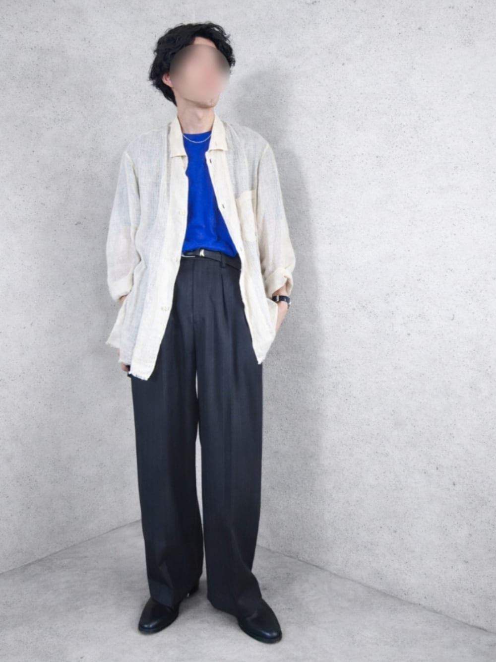 LIDNM（リドム）の「Wool Chalk Stripe Slacks（スラックス）」 - WEAR