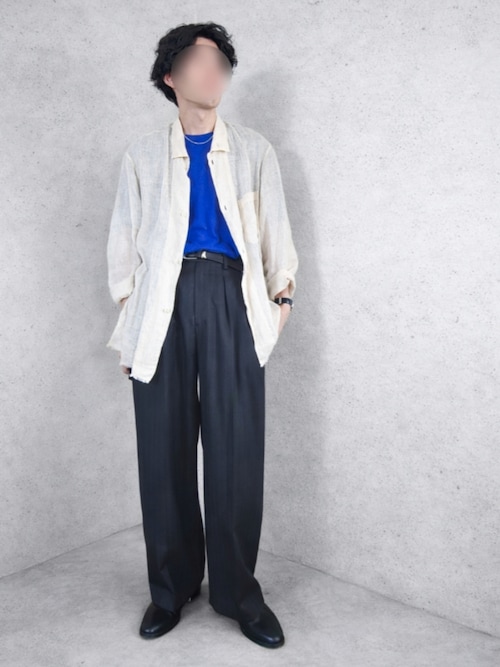LIDNM（リドム）の「Wool Chalk Stripe Slacks（スラックス）」 - WEAR