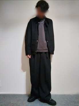 「LIDNM（リドム）のアイテム」を使った、Siyouさん（メンズ・172cm）の秋コーディネート