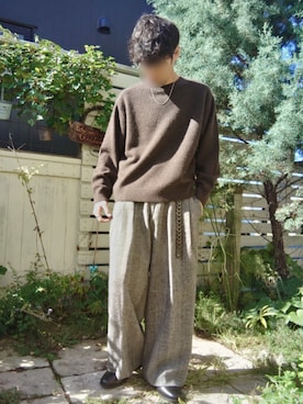 「アイテム（ベルト）」を使った、Siyouさん（メンズ・172cm）の秋コーディネート
