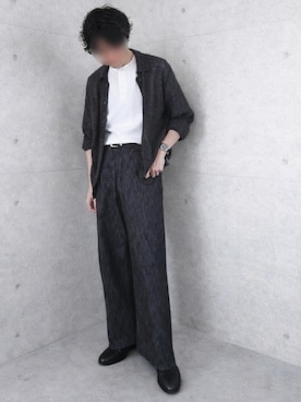 「アイテム（トップス）」を使った、Siyouさん（メンズ・172cm）の春コーディネート