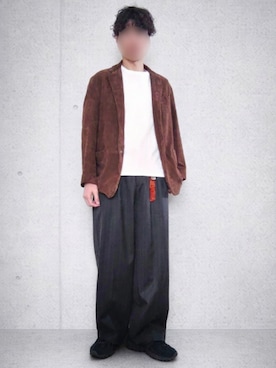 「Llife（ライフ）のアイテム」を使った、Siyouさん（メンズ・172cm）の春コーディネート