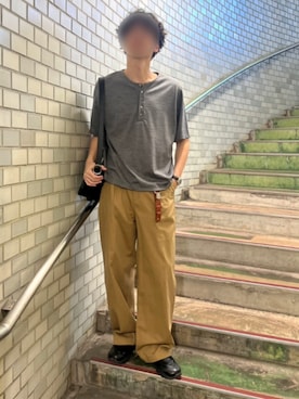 「Llife（ライフ）のLlife INTEMPOREL WATCH（アナログ腕時計）」を使った、Siyouさん（メンズ・172cm）の夏コーディネート