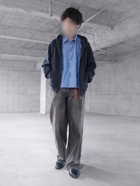 「アイテム（パーカー）」を使った、Siyouさん（メンズ・172cm）の春コーディネート
