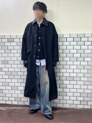 LIDNM（リドム）の「Cow Hide Collar Riding Coat（ステンカラーコート