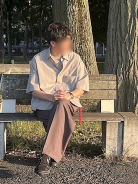 「アイテム（ブレスレット）」を使った、Siyouさん（メンズ・172cm）の夏コーディネート