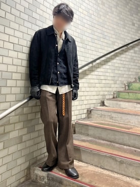 「Llife（ライフ）のアイテム」を使った、Siyouさん（メンズ・172cm）の冬コーディネート