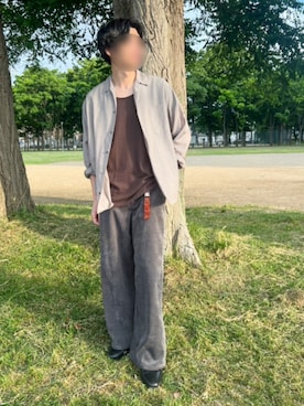 「LIDNM（リドム）のアイテム」を使った、Siyouさん（メンズ・172cm）の夏コーディネート
