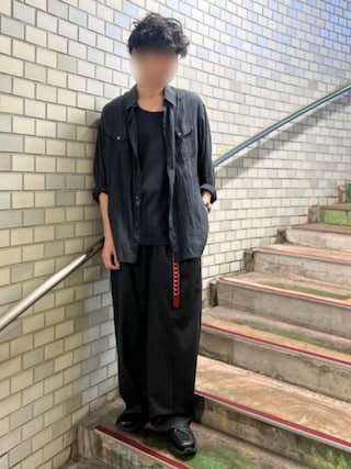 LIDNM（リドム）の「Wool Chalk Stripe Slacks（スラックス）」 - WEAR