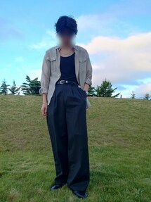 LIDNM（リドム）の「Wool Chalk Stripe Slacks（スラックス）」 - WEAR