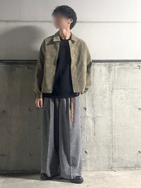 「アイテム（リング）」を使った、Siyouさん（メンズ・172cm）の秋コーディネート