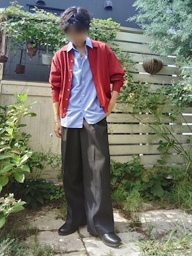 「アイテム（リング）」を使った、Siyouさん（メンズ・172cm）の秋コーディネート