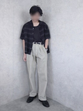 「アイテム（アンダーウェア）」を使った、Siyouさん（メンズ・172cm）の夏コーディネート