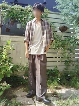 「アイテム（キーケース/キーアクセサリー）」を使った、Siyouさん（メンズ・172cm）の秋コーディネート