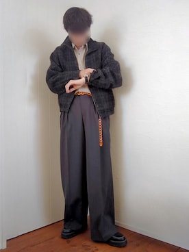 「Llife（ライフ）のアイテム（腕時計）」を使った、Siyouさん（メンズ・172cm）の冬コーディネート