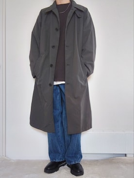 「UNIQLO（ユニクロ）のアイテム（トレンチコート）」を使った、Siyouさん（メンズ・172cm）の春コーディネート