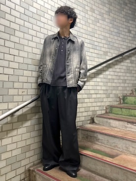 「LIDNM（リドム）のアイテム（ジャケット/アウター）」を使った、Siyouさん（メンズ・172cm）の春コーディネート