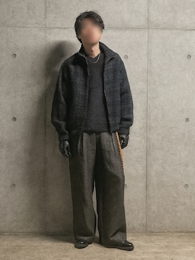 「アイテム（手袋）」を使った、Siyouさん（メンズ・172cm）の冬コーディネート