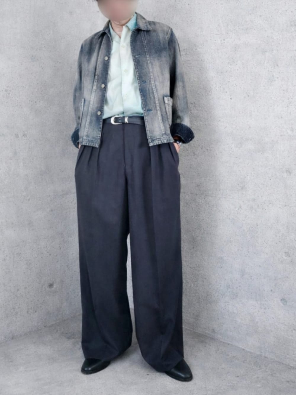 Llife DOBBY MESH BAGGY SLACKSを使った人気ファッション