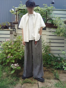 「アイテム（キーケース/キーアクセサリー）」を使った、Siyouさん（メンズ・172cm）の夏コーディネート