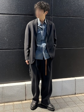 「アイテム（テーラードジャケット）」を使った、Siyouさん（メンズ・172cm）の秋コーディネート