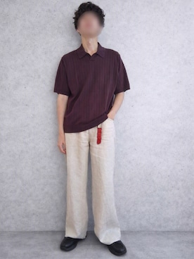 「Llife（ライフ）のアイテム」を使った、Siyouさん（メンズ・172cm）の夏コーディネート