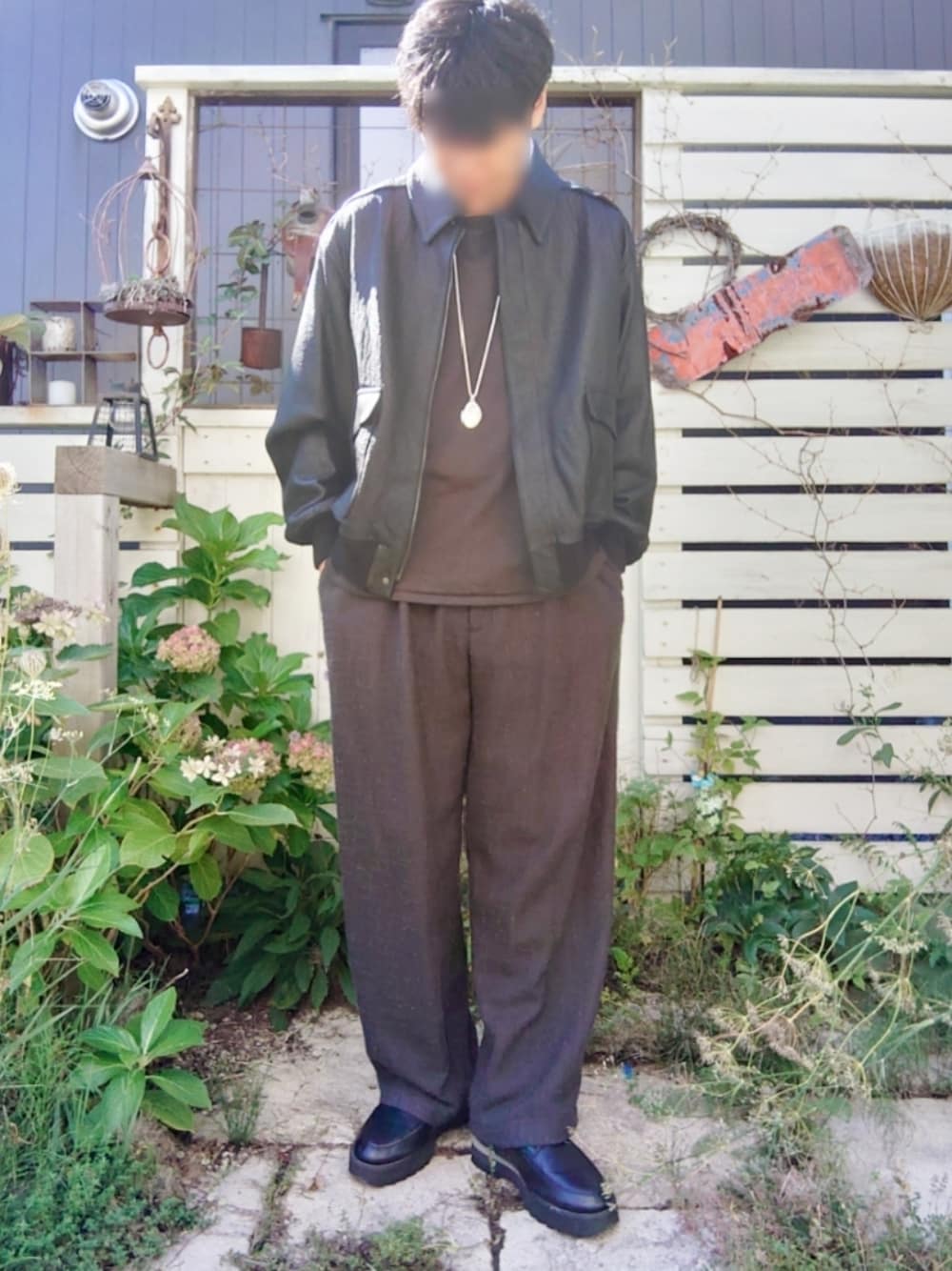 LIDNM（リドム）の「LIGHT TWEED EASY TROUSERS（その他パンツ